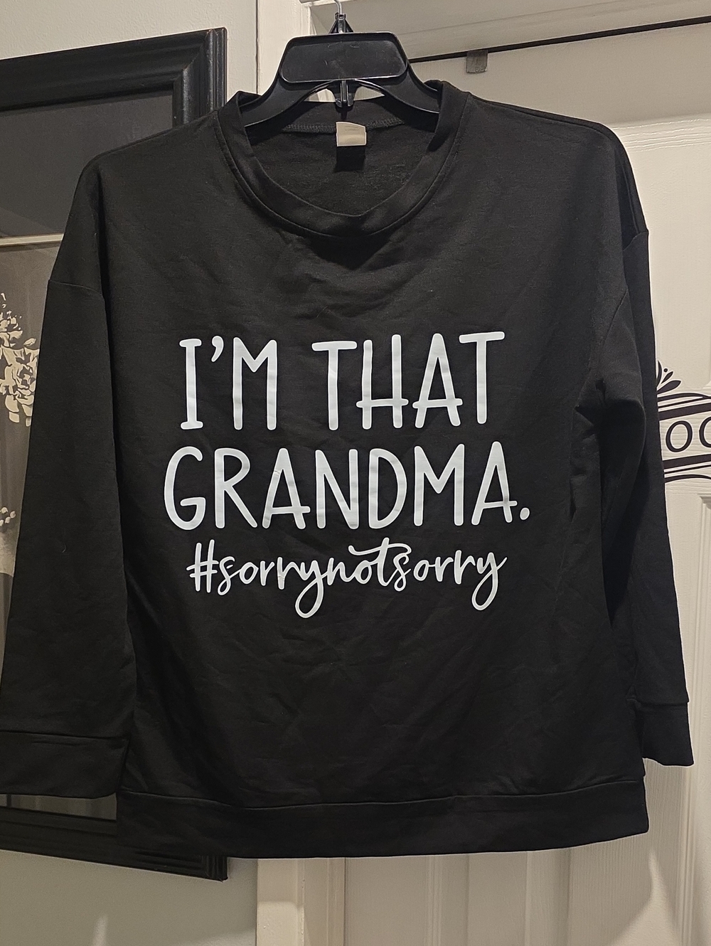 I'm That Grandma Black Graphic Sweatshirt